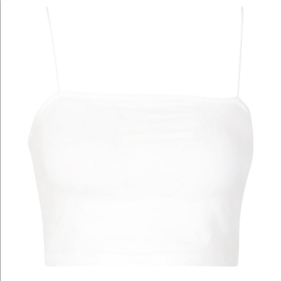 White cotton crop top - Picture 3 of 3